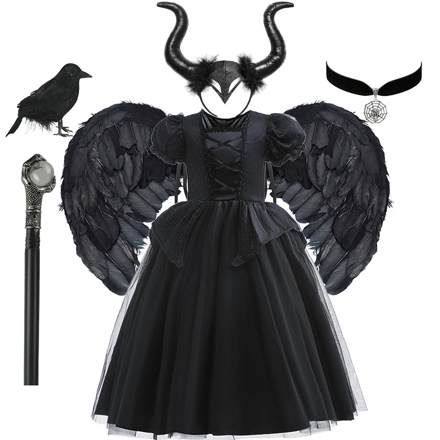 Déguisement Sorcière Gothique Fille – Robe ou Accessoires