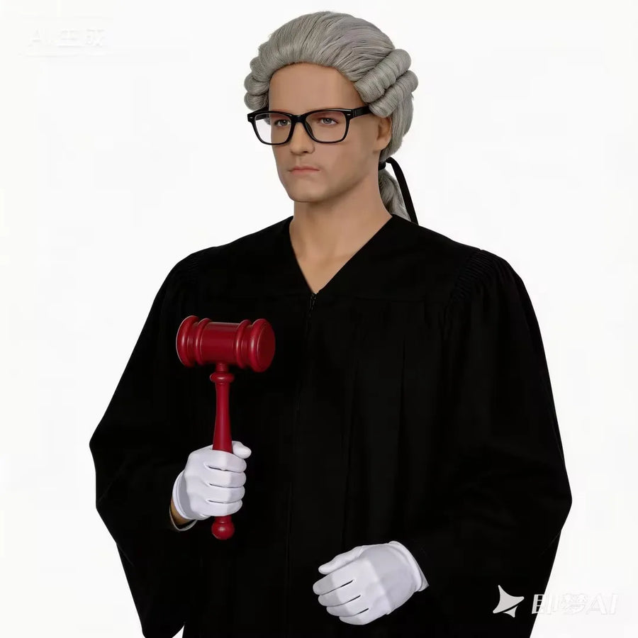 Costume de Juge Halloween 4 Pièces – vue 3