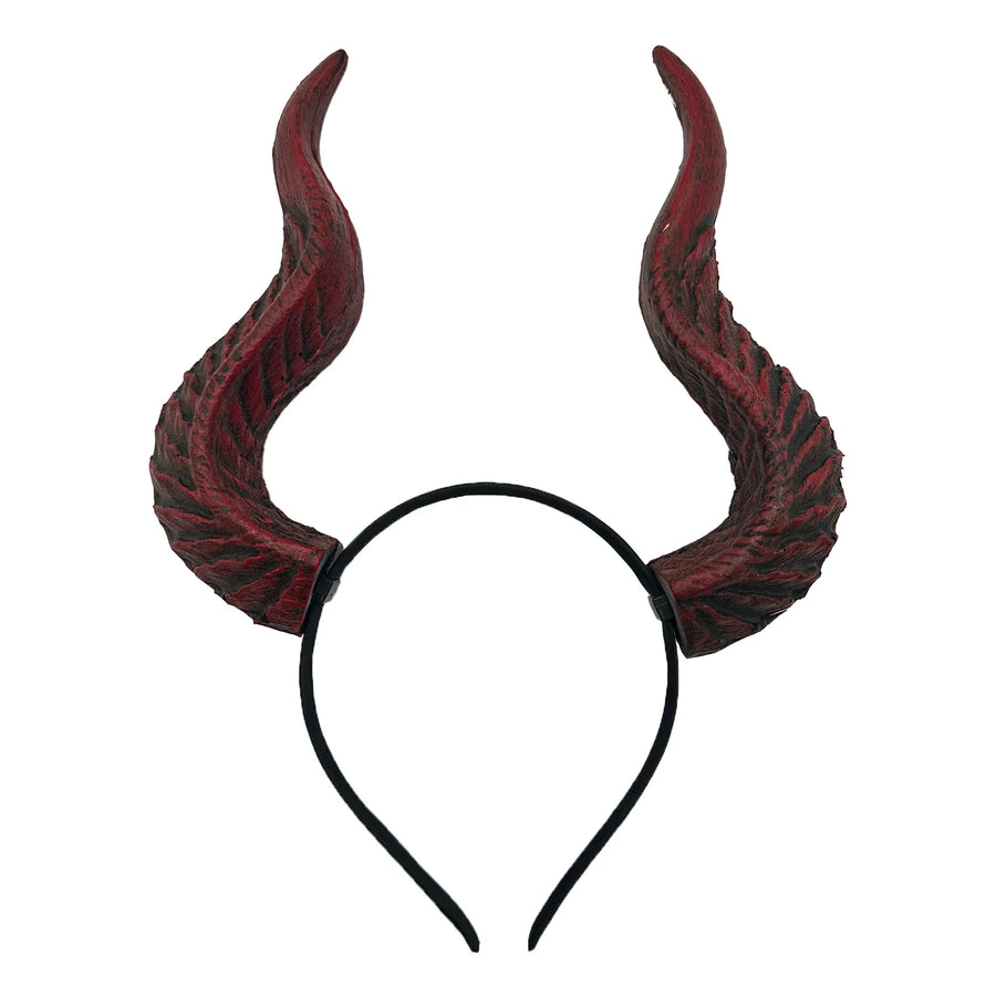 Coiffe Cornes de Mouton Noir