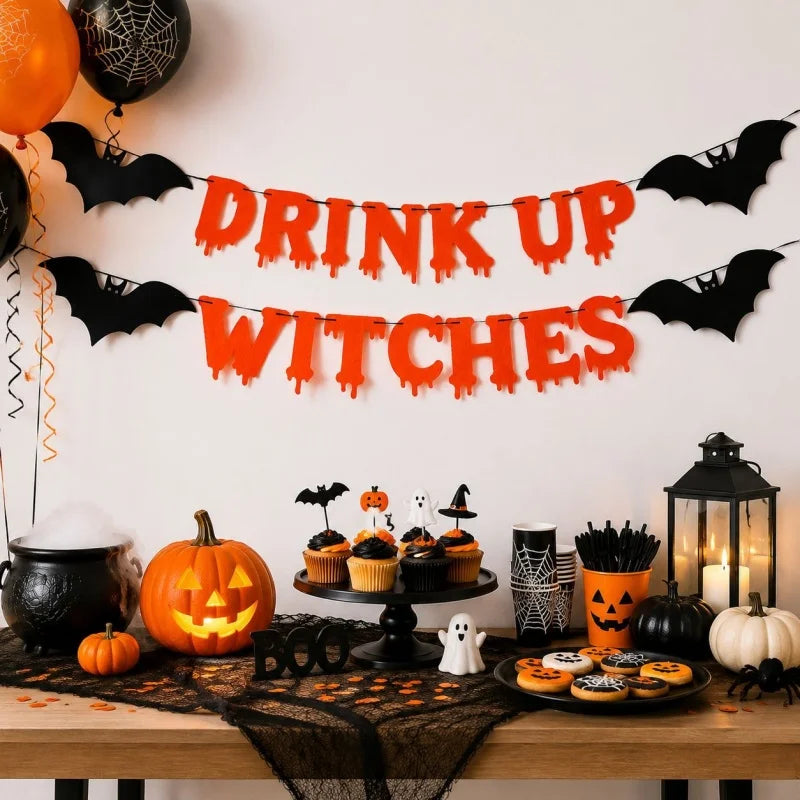 Guirlande Bannière en Feutrine Halloween - Fanions Décoratifs – vue 16