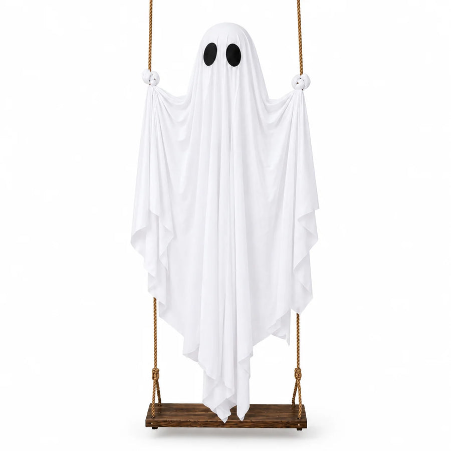Décoration fantôme blanc à suspendre Halloween – vue 3