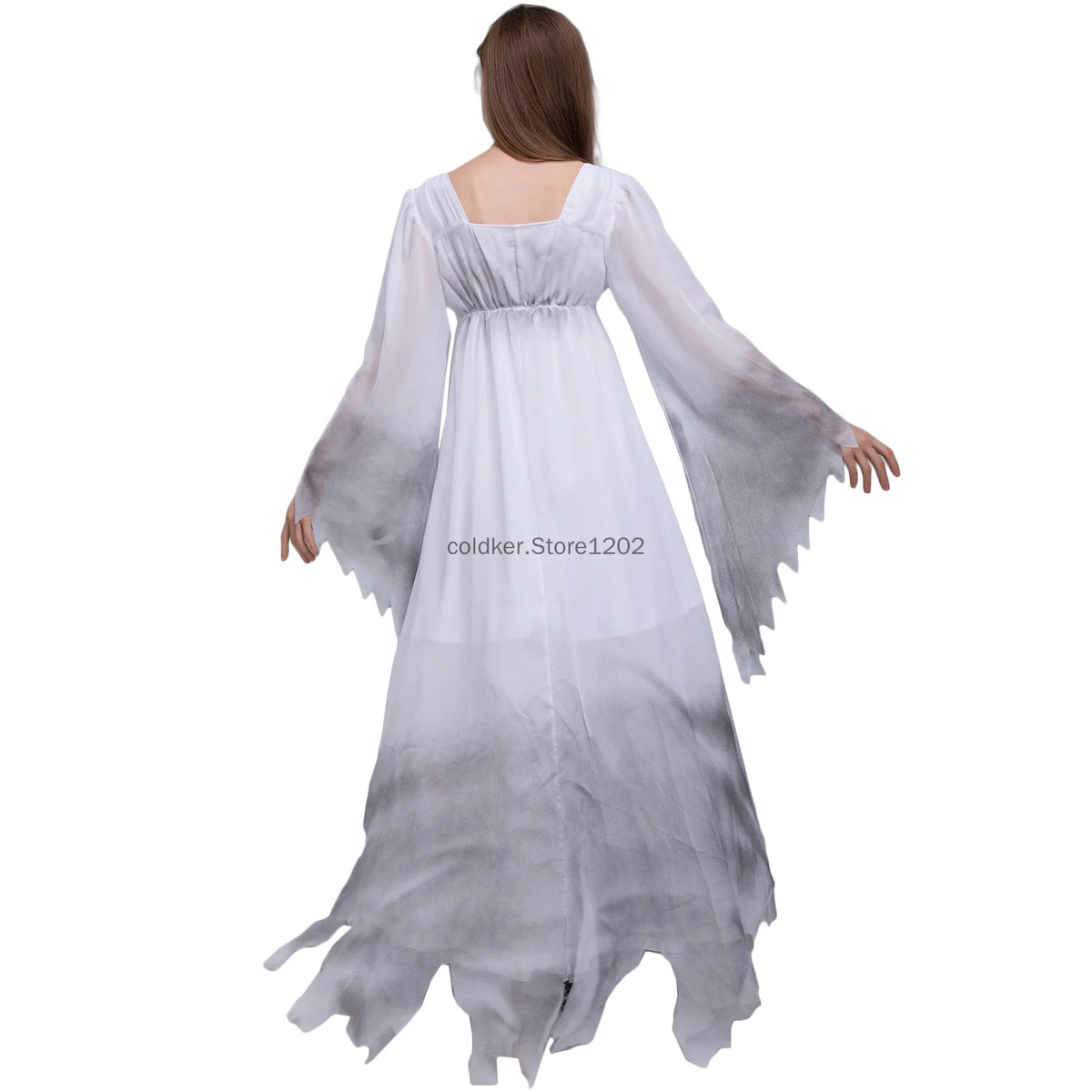 Robe Mariée Fantôme Halloween Femme – Blanche, S à XXL