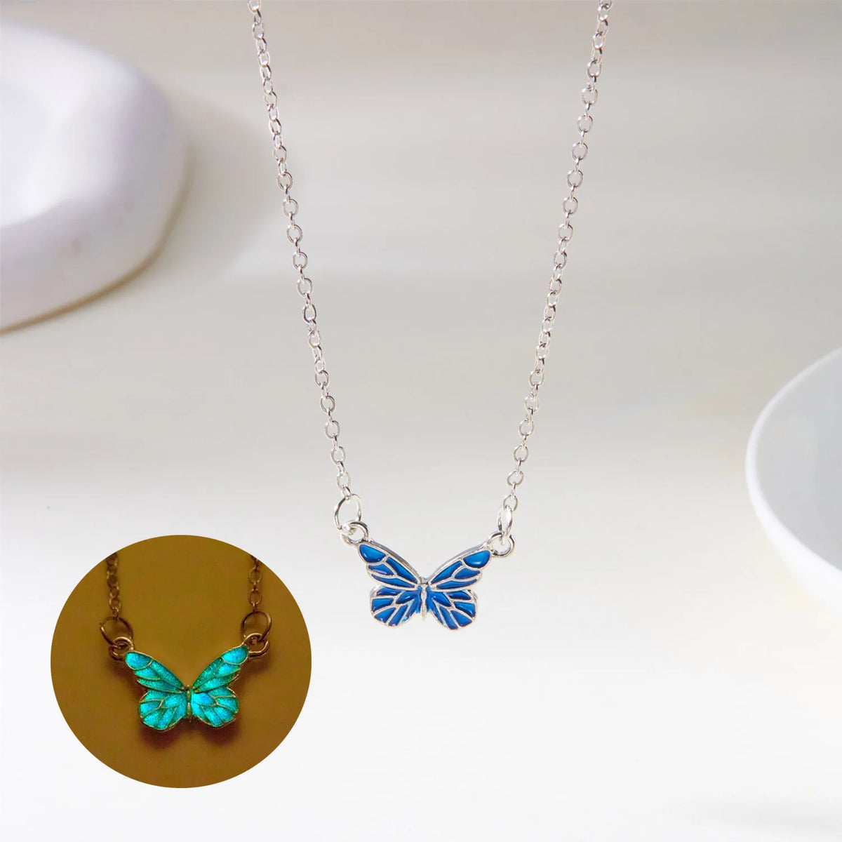Bijoux Papillon Lumineux – Bracelet ou Collier