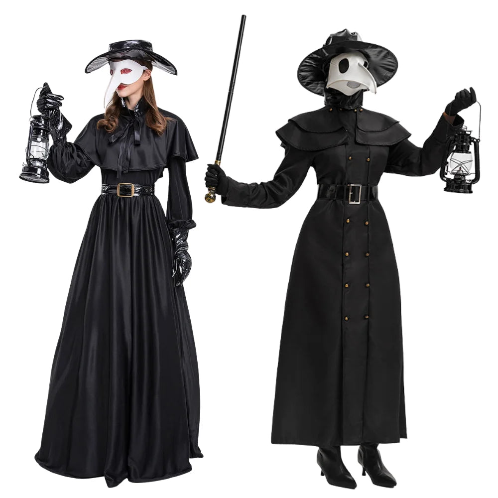 Robe Médecin de la Peste Femme – Ensemble Steampunk