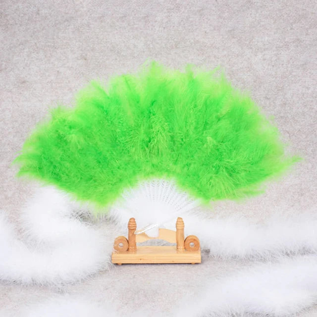 Éventail à Plumes Pliant - Style Gothique Lolita Danse – vue 10
