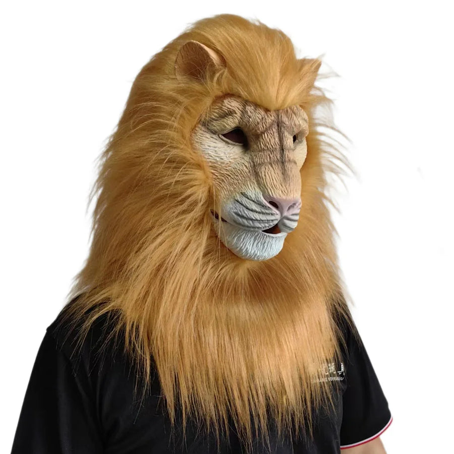 Masque Lion Bête en Latex – vue 2