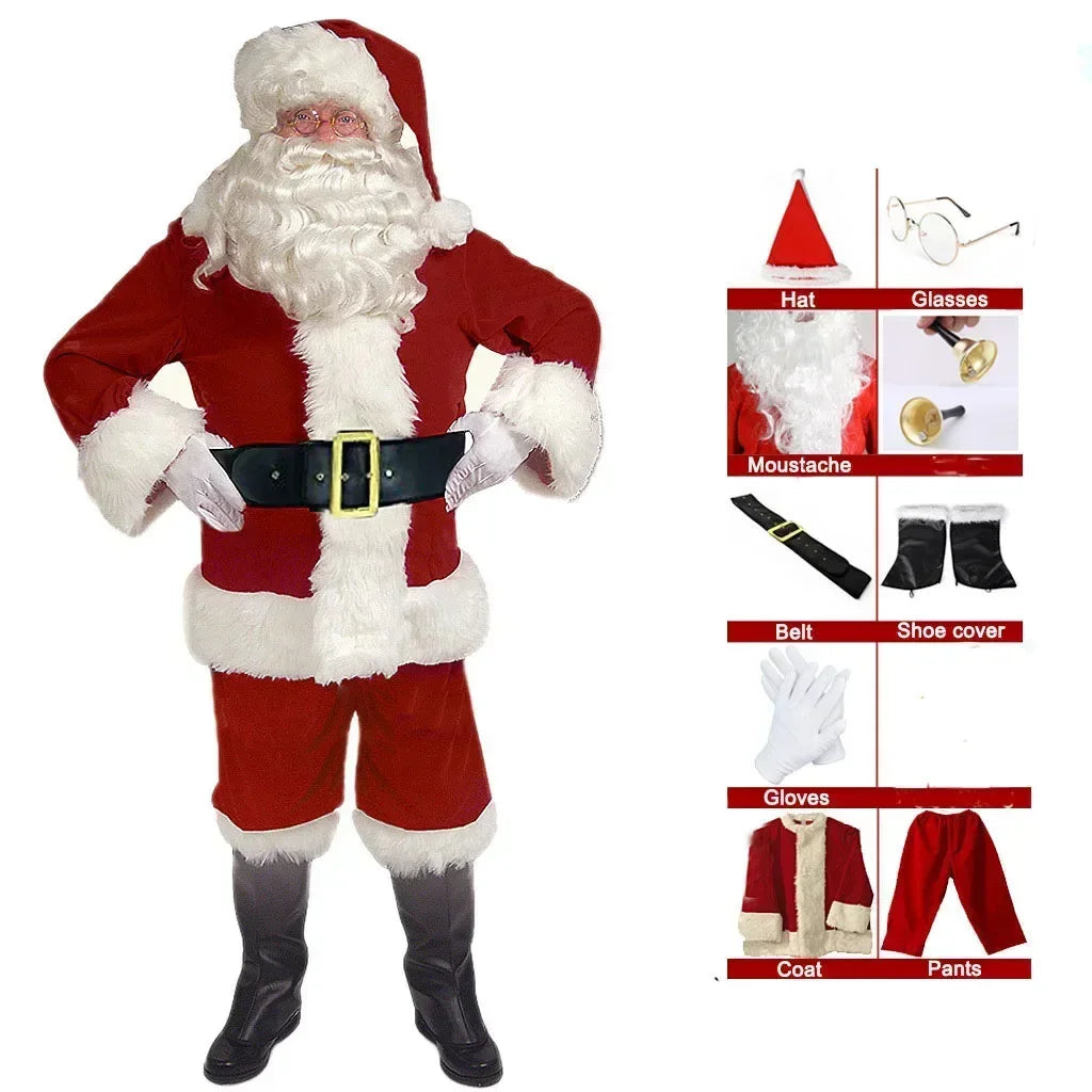 Costume Père Noël Deluxe Homme – vue 8