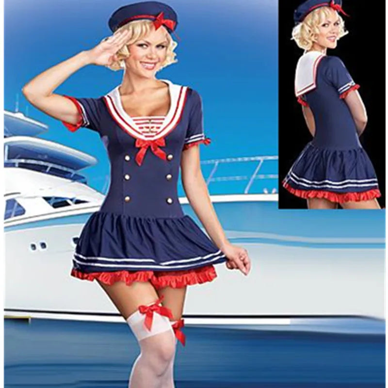 Déguisement Marin Sexy Bleu Marine Femme – vue 7