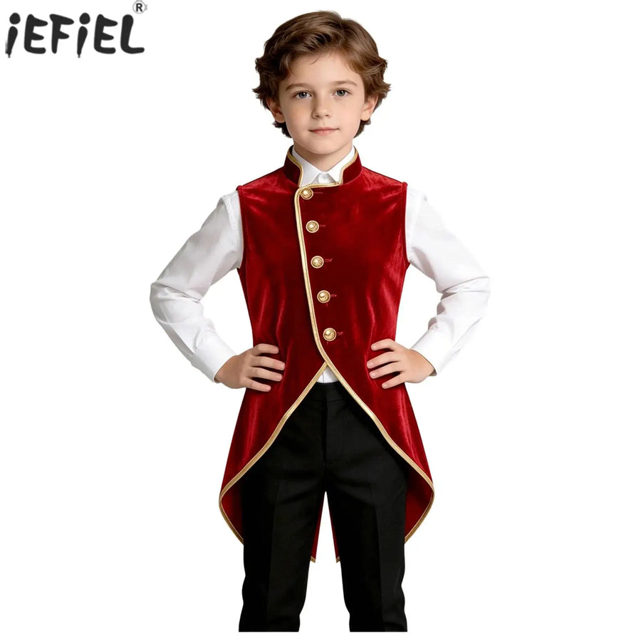 Gilet Victorien Gothique Garçon – vue 2