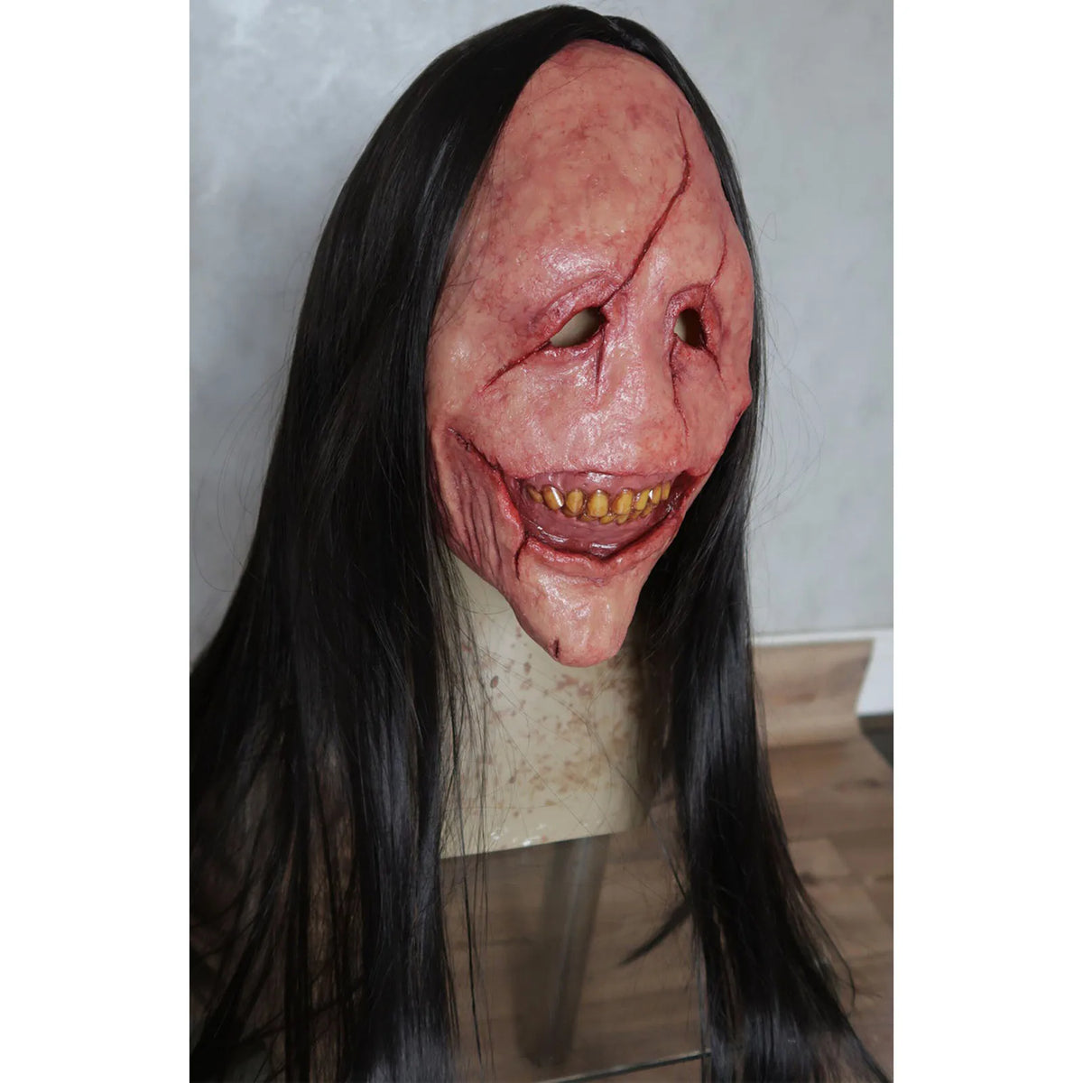 Masque Fantôme Maudit à Cheveux – Masque d'Horreur – vue 2