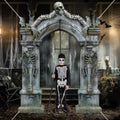 Bannière Halloween Cimetière – Squelettes et Tombes