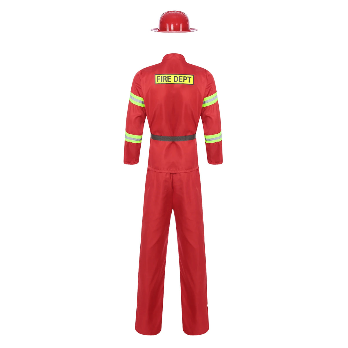 Déguisement Pompier Homme – Veste, Pantalon, Ceinture et Casque – vue 2