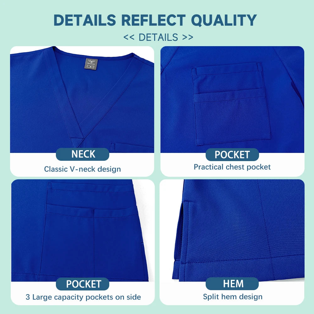 Tenue Médicale Unisexe — Ensemble Blouse et Pantalon – vue 4