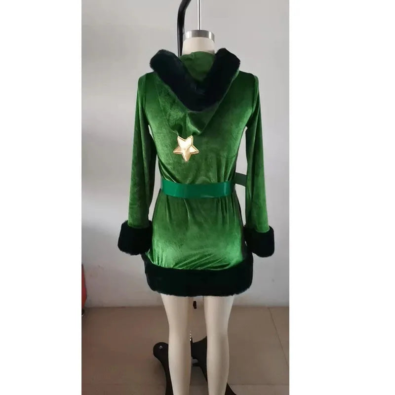 Robe Sapin de Noël Verte Femme