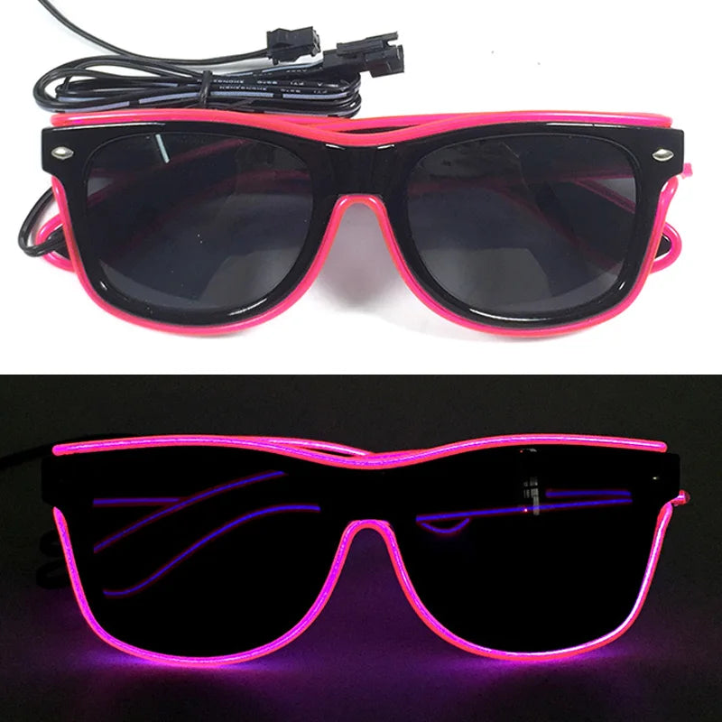 Lunettes LED Néon Lumineuses