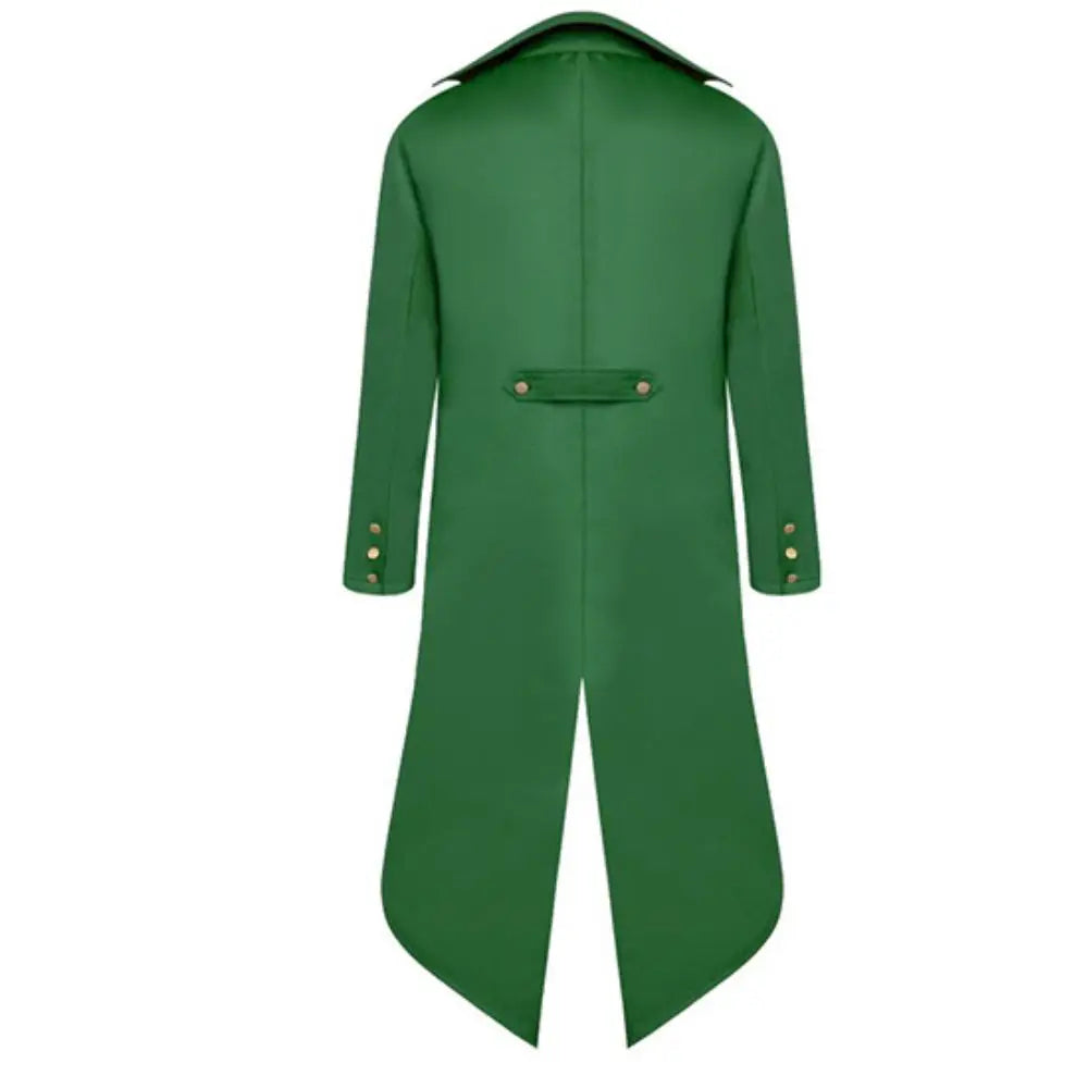 Veste Steampunk Verte avec Chapeau Homme – vue 2