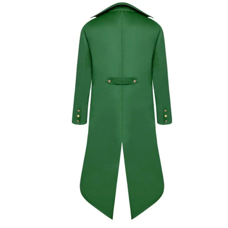 Veste Steampunk Verte avec Chapeau Homme – vue 2