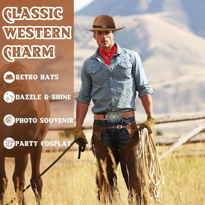 Kit Accessoires Cowboy Chapeau et Étoile de Shérif