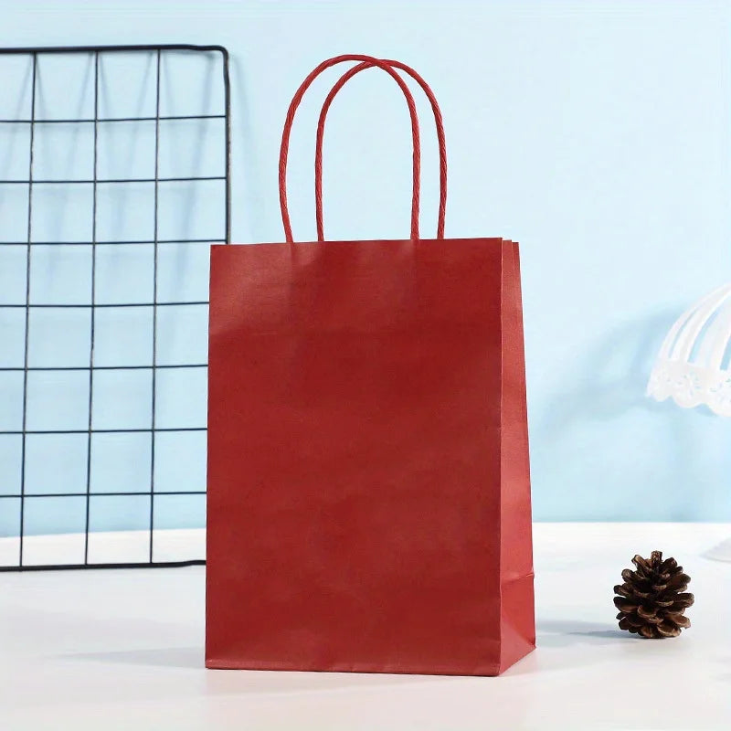 Sacs Cadeaux Kraft avec Anses – Lots de 12