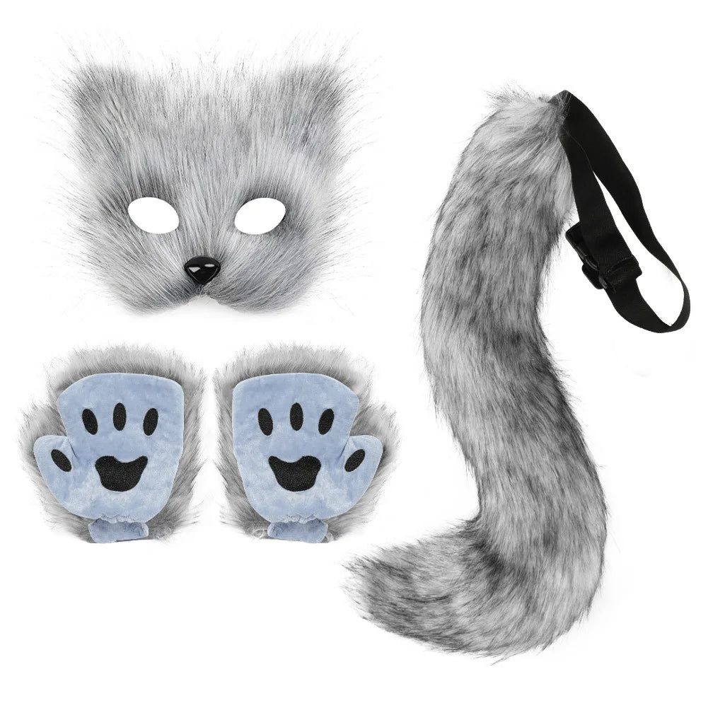 Kit Chat en Peluche – Masque, Gants et Queue – vue 10