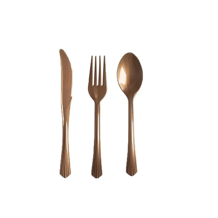 Couverts Jetables Dorés - Lot de 10 – vue 5