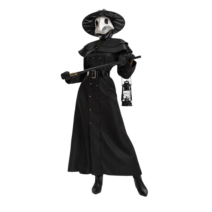 Robe Médecin de la Peste Femme – Ensemble Steampunk – vue 4