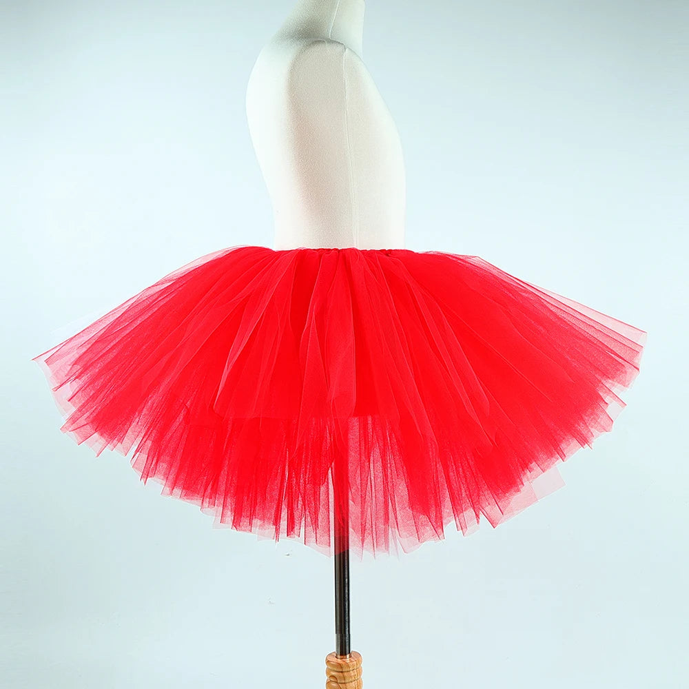 Déguisement Mi-Ange Mi-Démon Fille – Robe Tutu Rouge et Blanche – vue 4