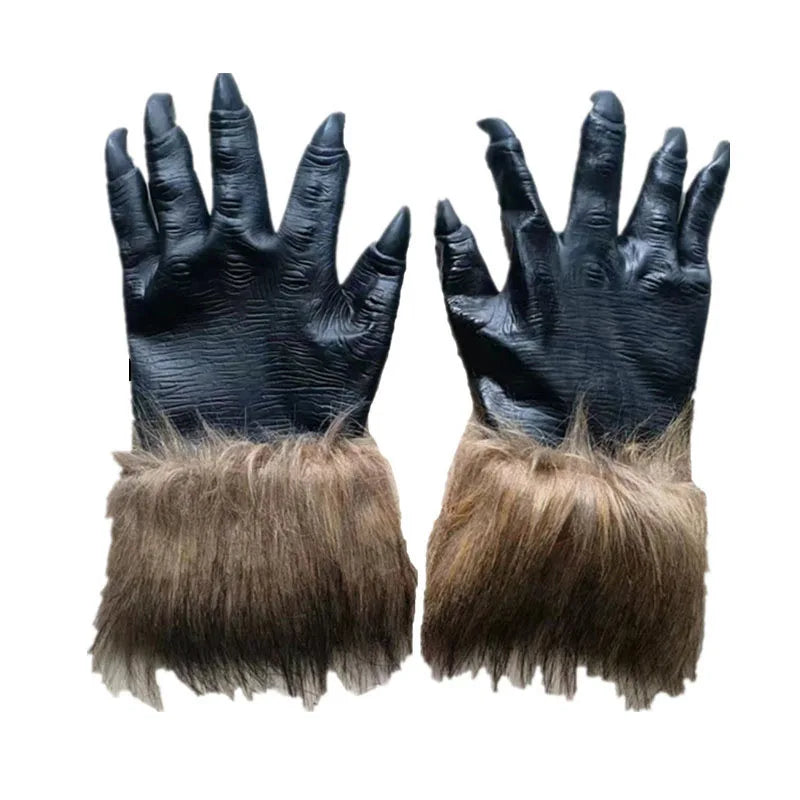 Masque Loup Effrayant avec Griffes – vue 3