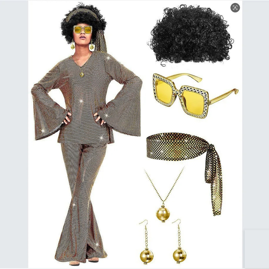 Tenue Disco Années 70 Complète Femme