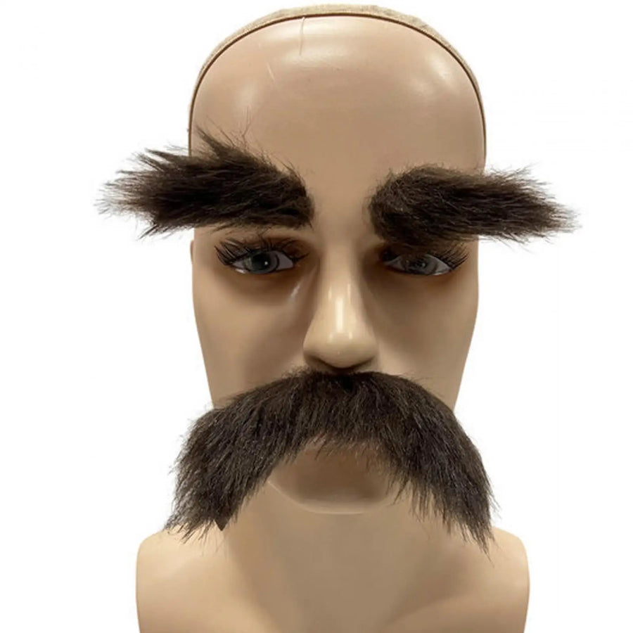 Kit Fausse Moustache et Sourcils Auto-Adhésifs - Déguisement – vue 3
