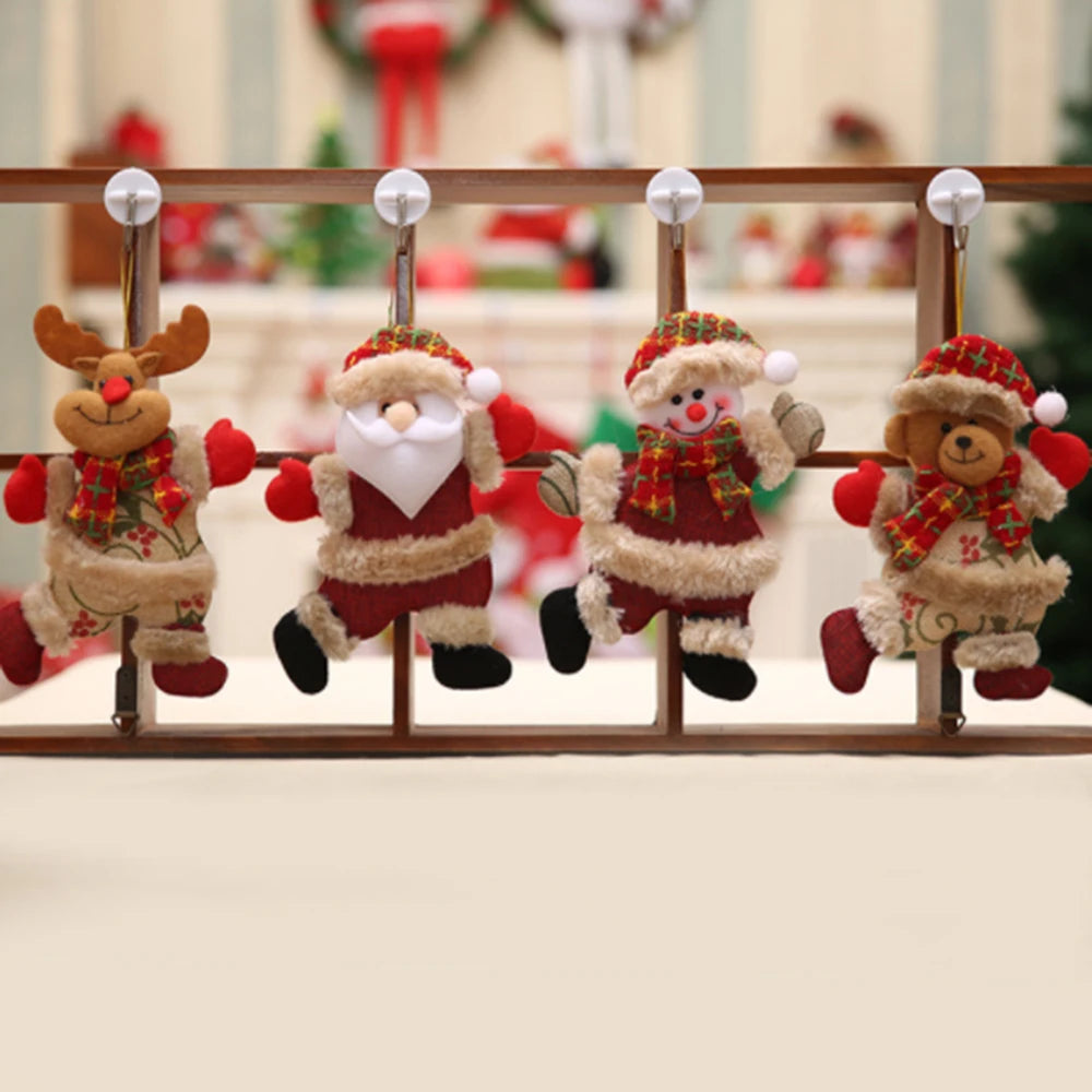 Ornements de sapin Père Noël, bonhomme de neige, renne et ours – vue 2