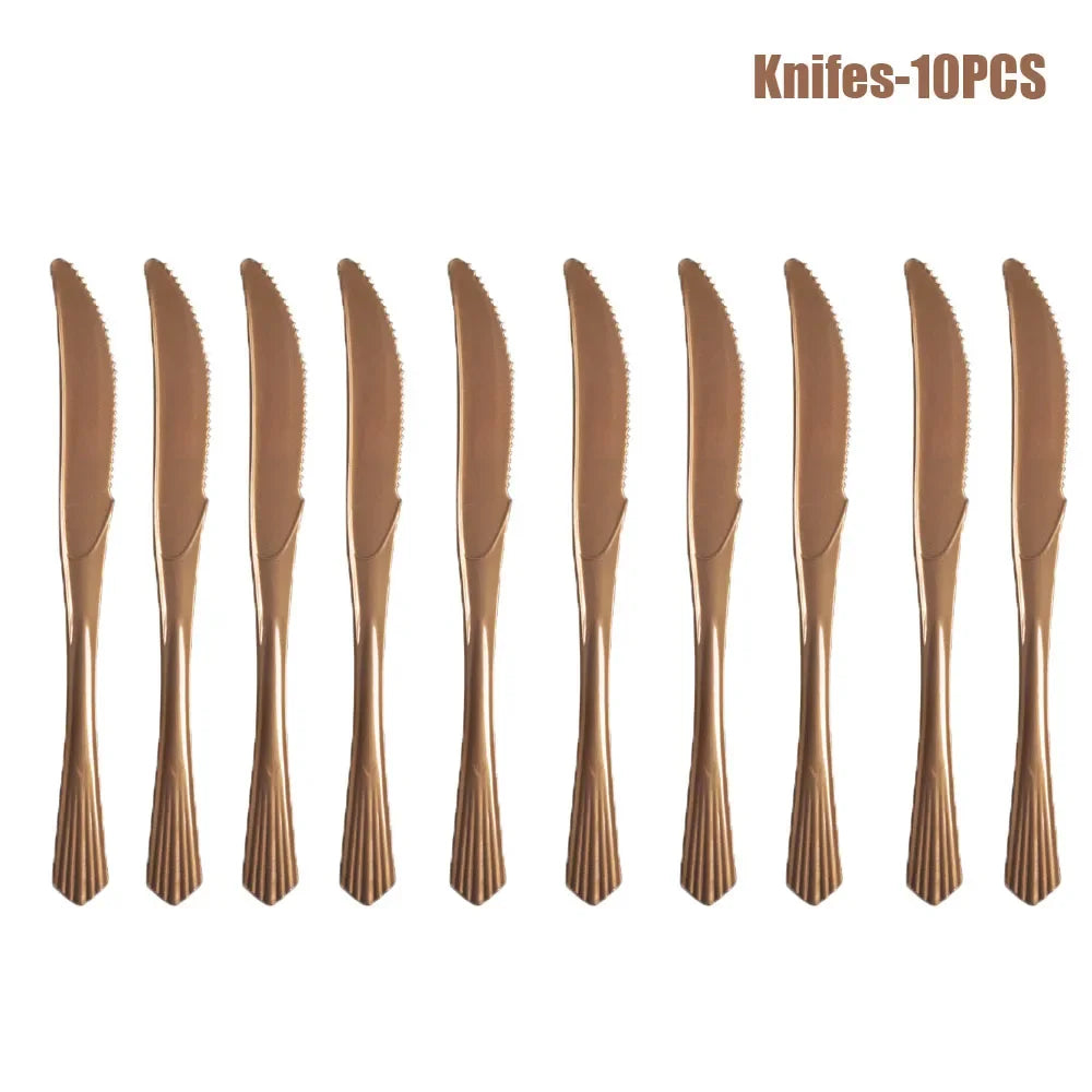 Couverts Jetables Dorés - Lot de 10 – vue 14