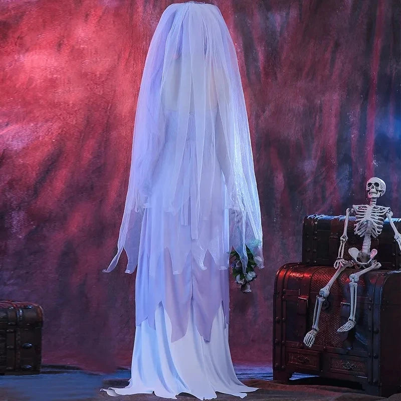 Déguisement Mariée Cadavre avec Voile – vue 5