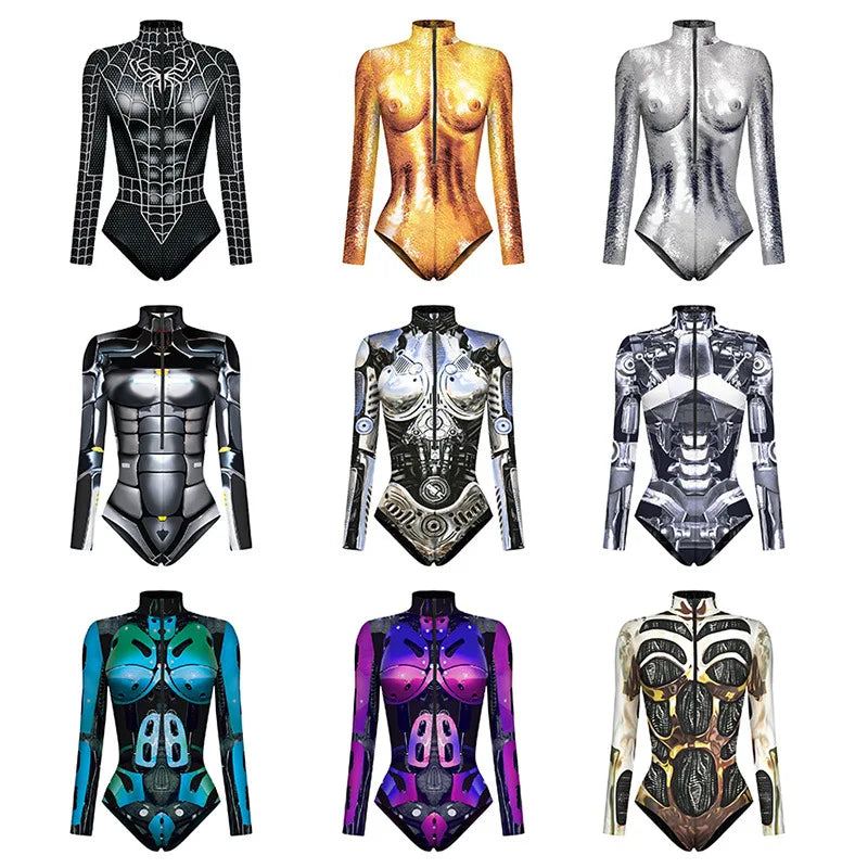 Combinaison Super-Héros Femme - Costume Armure Robot