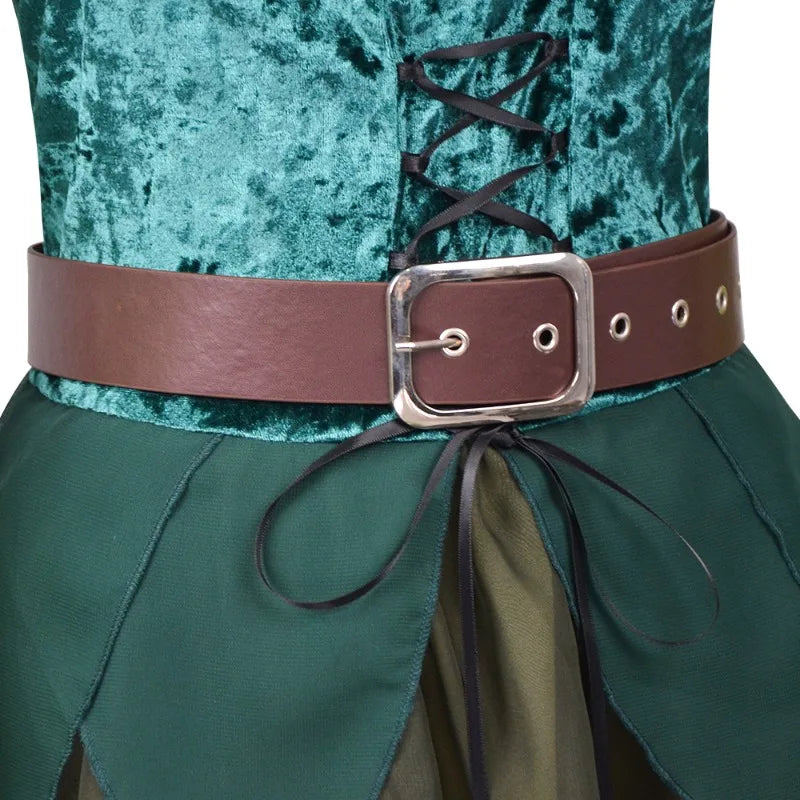 Robe Elfe Verte avec Ailes