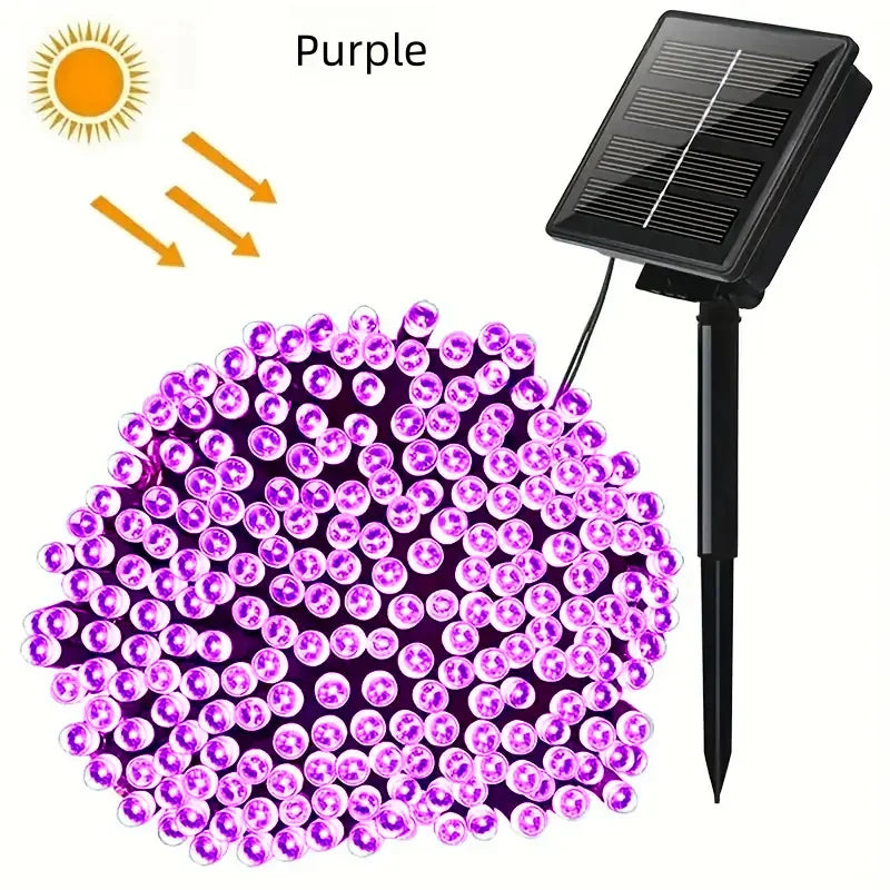 Guirlande lumineuse LED solaire extérieur Noël – vue 8