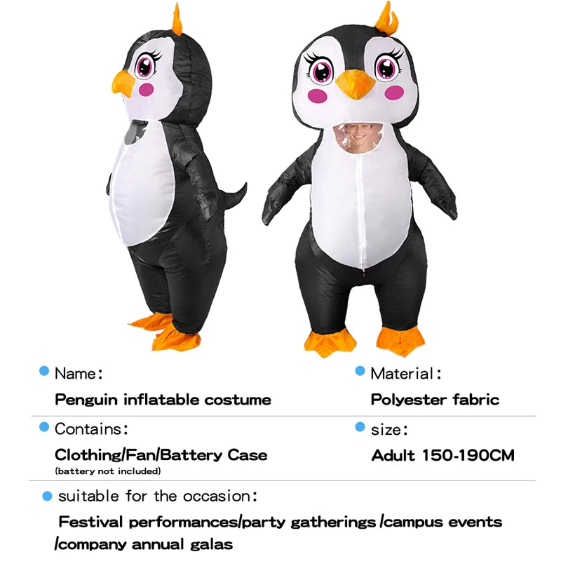 Déguisement Gonflable Pingouin Adulte – vue 5