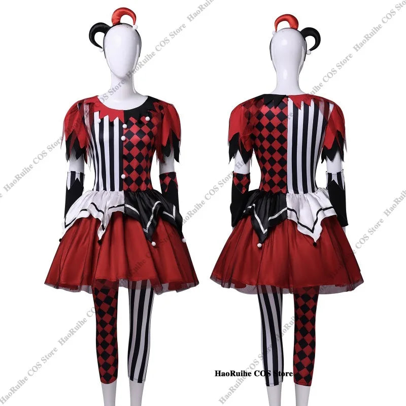 Déguisement Bouffon Royal Rouge et Noir – XS à 3XL