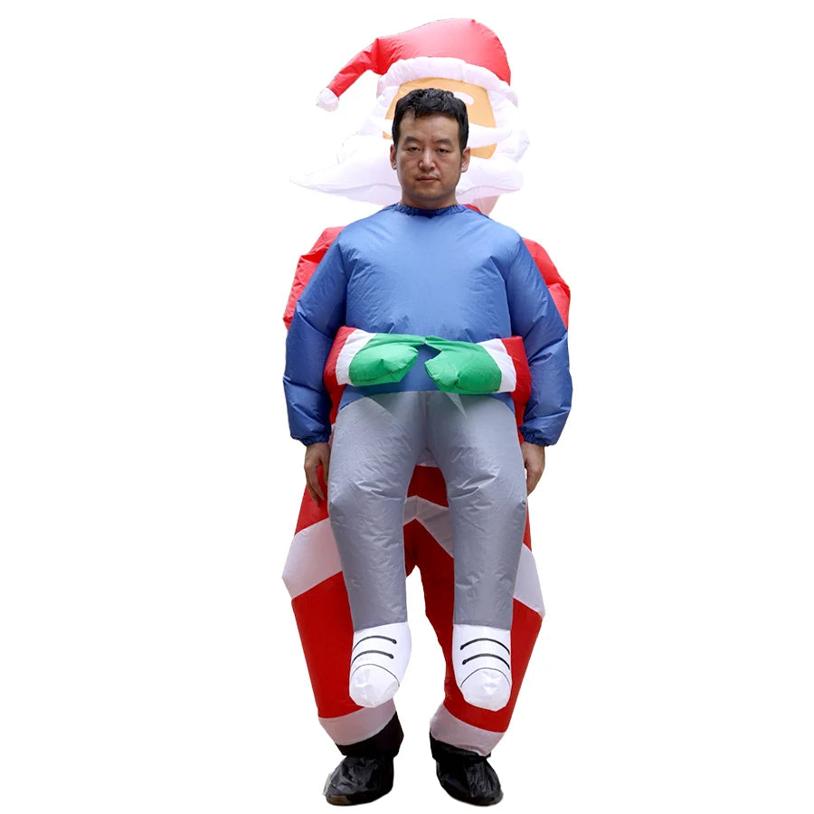 Déguisement Gonflable Père Noël Rigolo