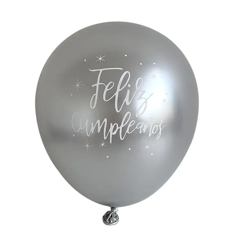 Lot de 15 Ballons Latex Or, Argent et Confettis – vue 23