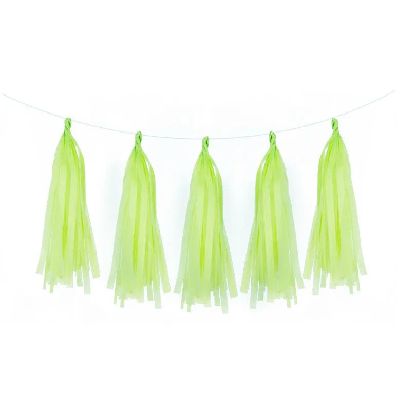 Guirlande Rideau Pompons Papier de Soie Décoration Fête – vue 5