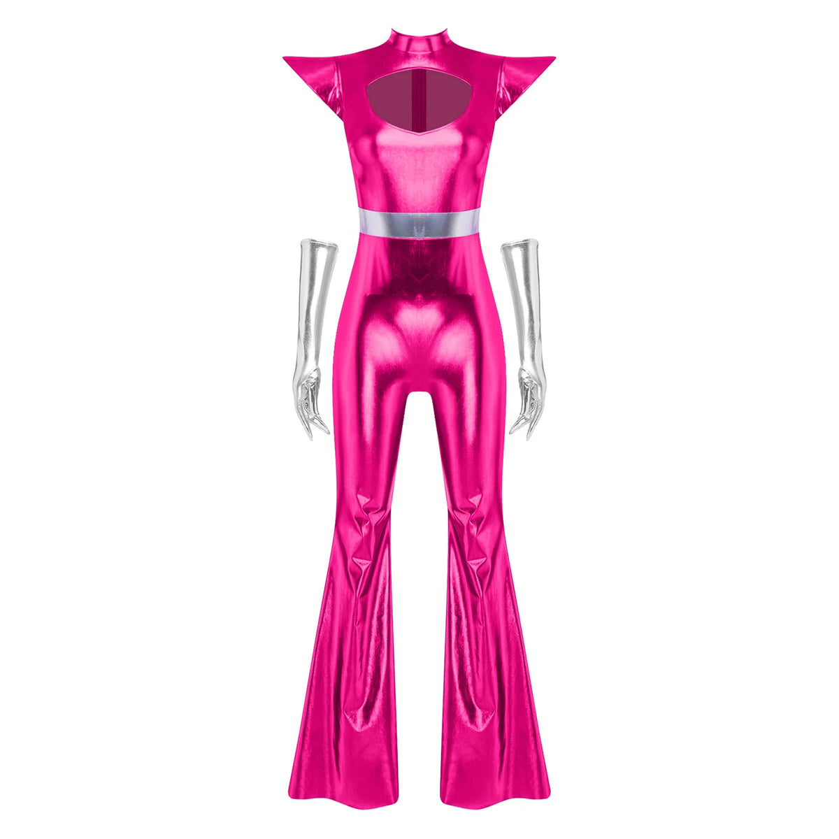 Combinaison Alien Métallisée Femme