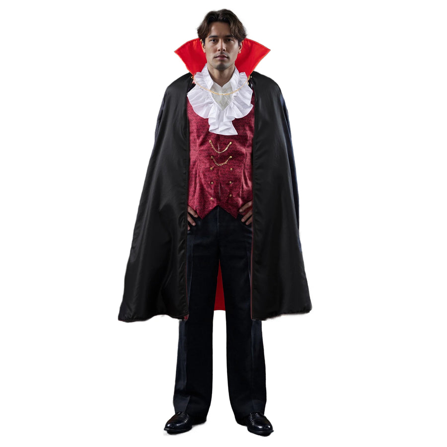 Chemise Vampire avec Gilet et Cape Homme – vue 7