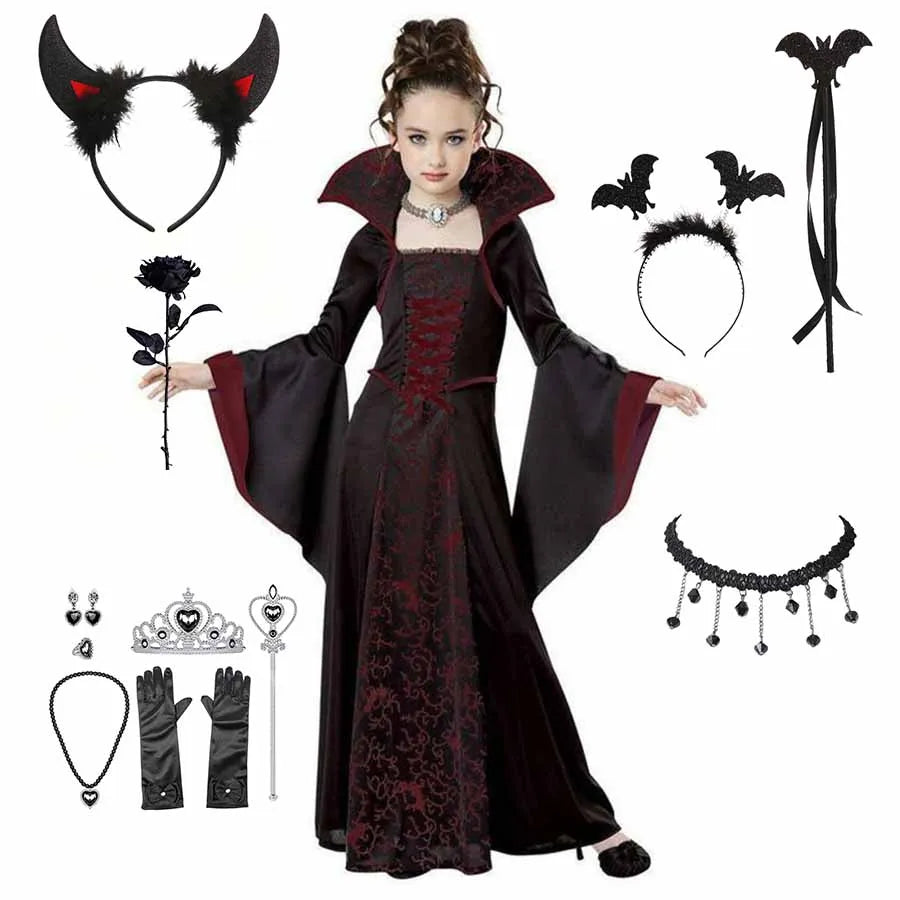 Robe Tutu Longue Vampire Fille