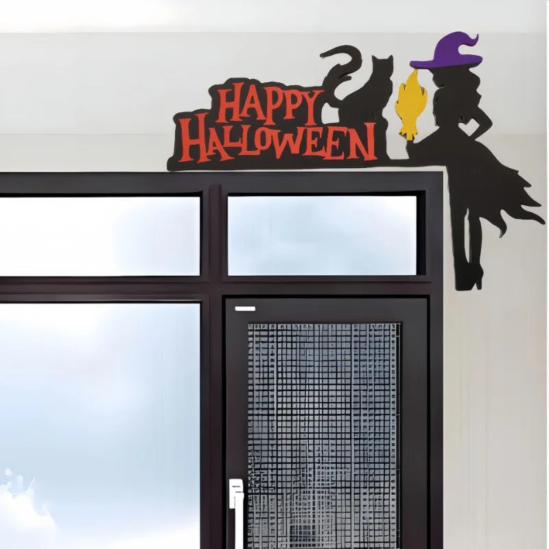 Décorations d'Angle de Porte Halloween en Bois – 8 Modèles