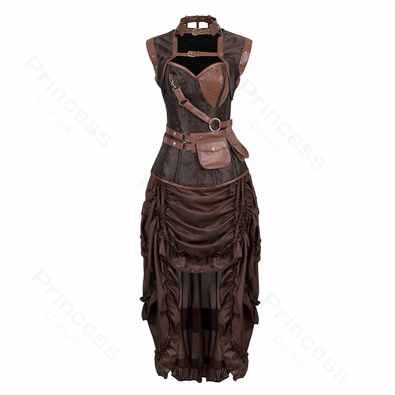 Robe Corset Pirate Punk Femme – vue 13
