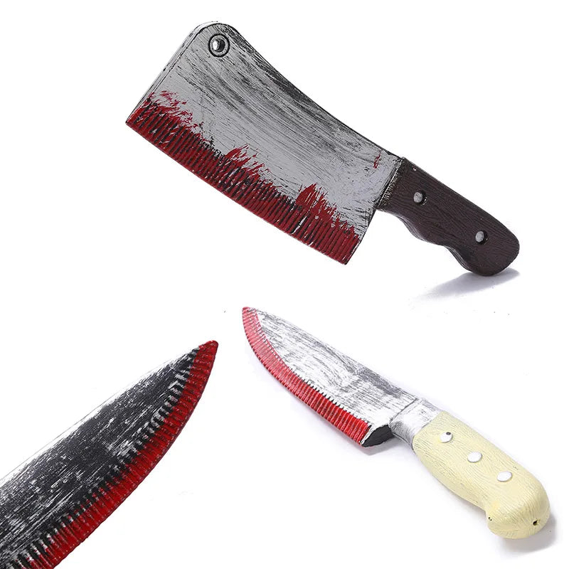 Couteau de Cuisine Ensanglanté Factice 30 cm – vue 3
