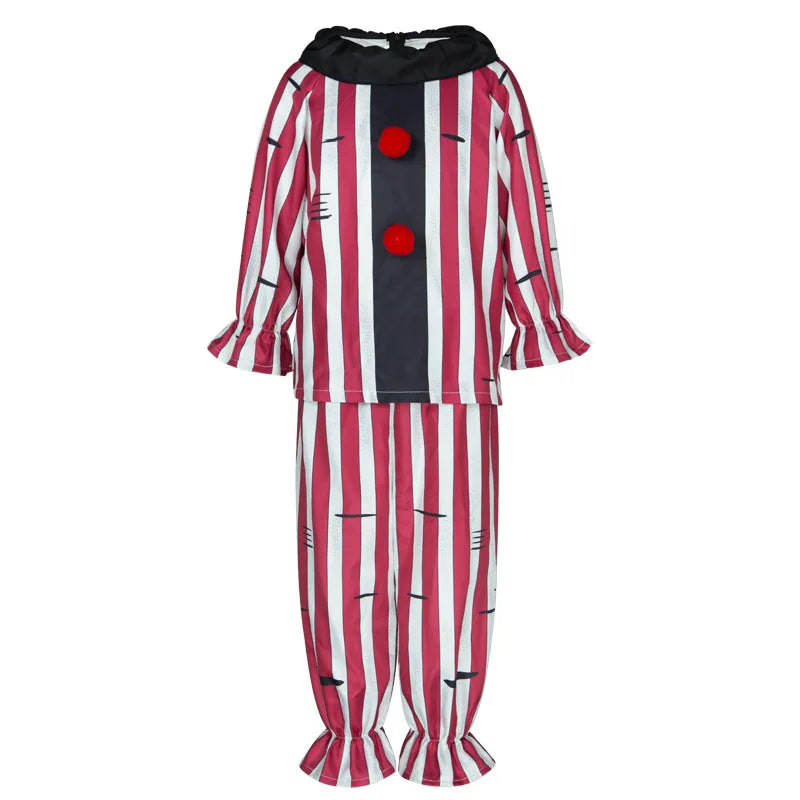 Déguisement Clown Rayé Rouge et Blanc Adulte – vue 6