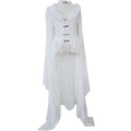 Robe Médiévale Gothique en Dentelle Fleurie