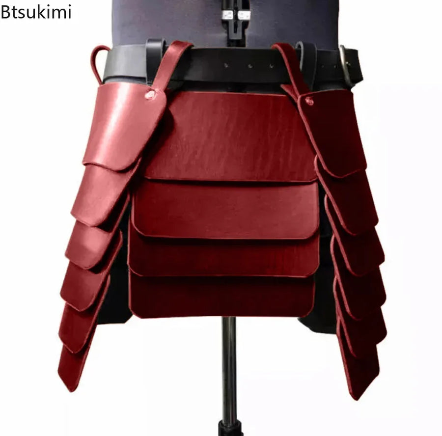 Jupe d'Armure Viking en Simili-Cuir – Tassettes – vue 3